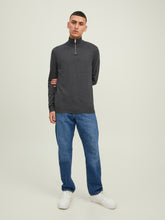 Ladda upp bild till gallerivisning, JJEEMIL Pullover - Dark Grey Melange