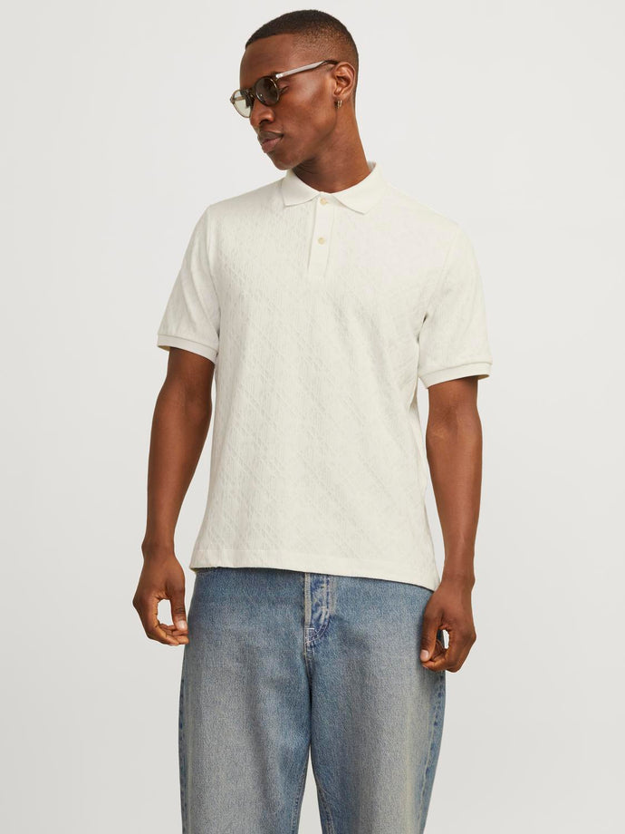 JPRBLUCLIFF Polo Shirt - White Onyx
