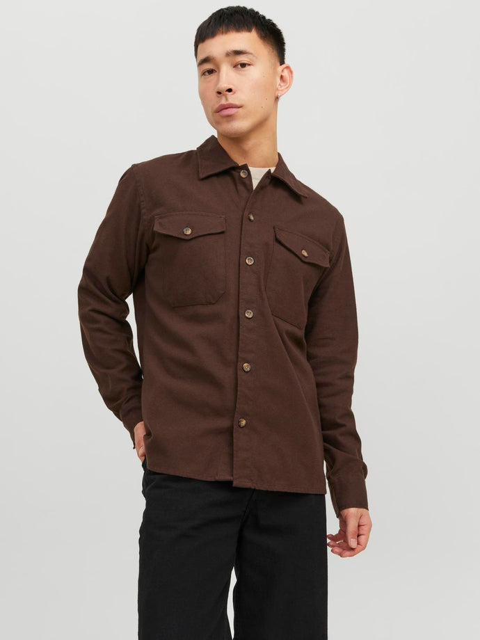JJEEDDIE Shirts - Seal Brown