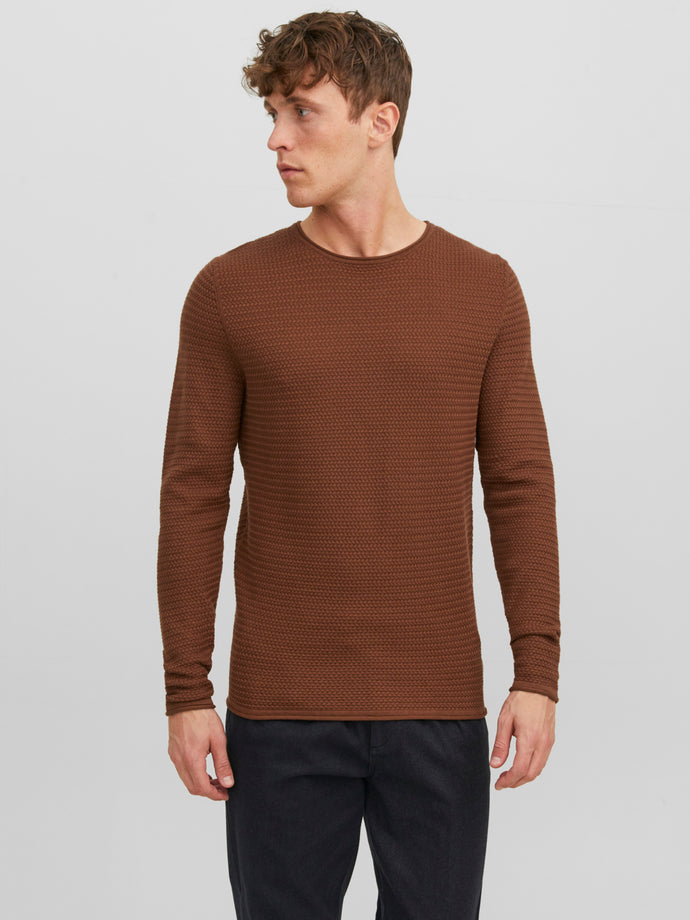 JPRBLUMIGUEL Pullover - Cambridge Brown
